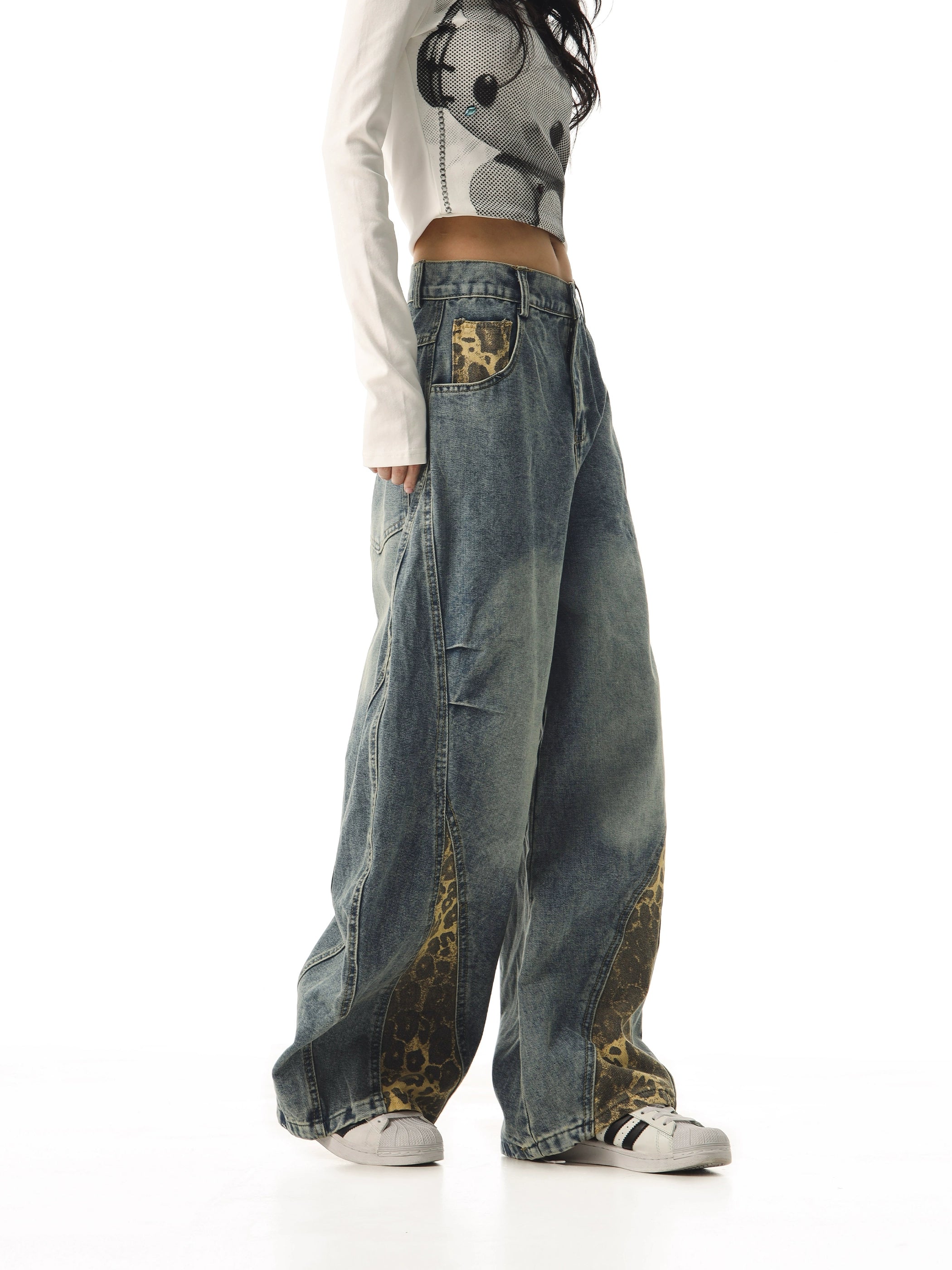 WILDFANG PATCH JEANS