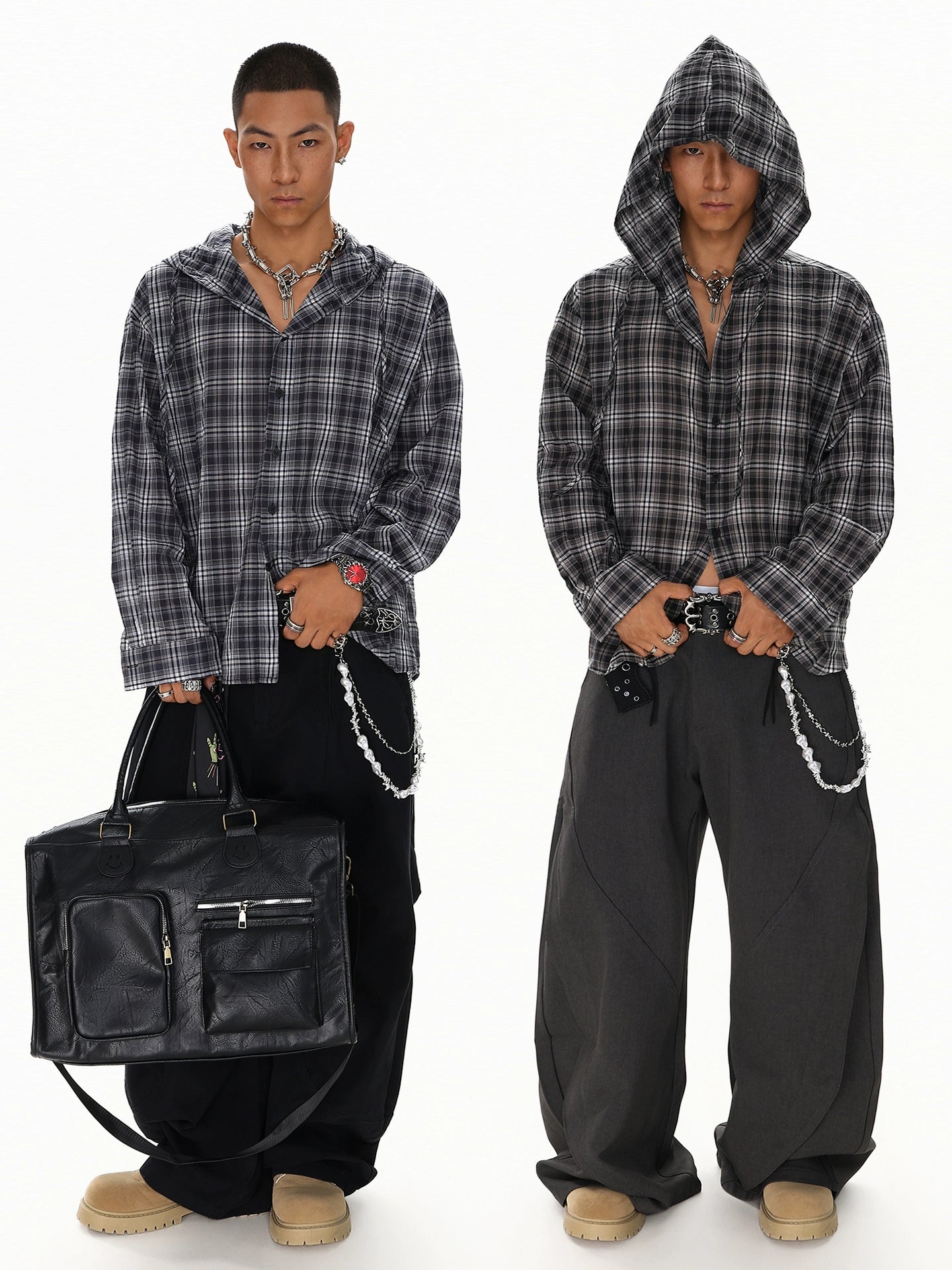 VINTAGE LONGSLEEVE HOODED SHIRT