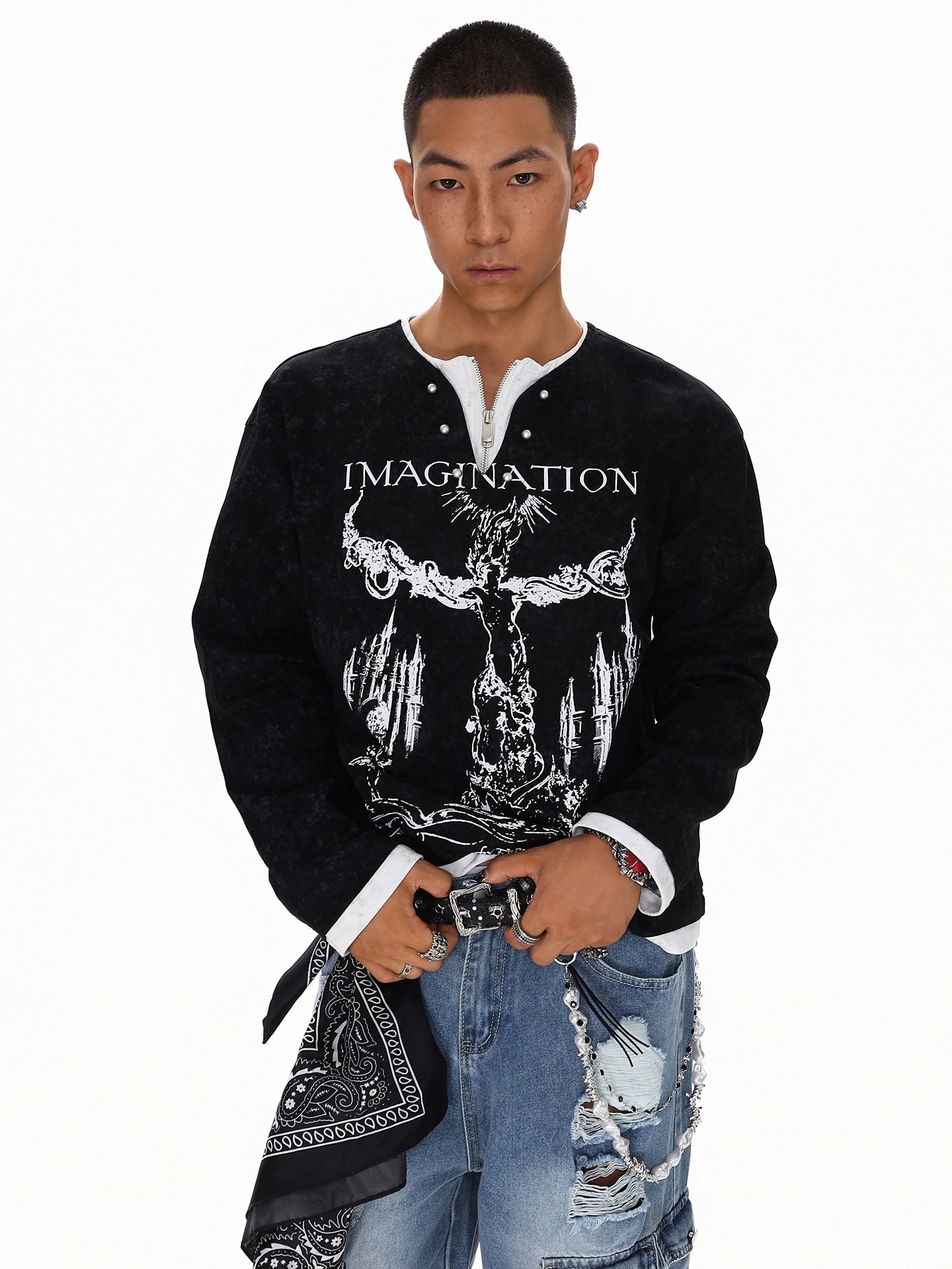 VOIDCHAIN LAYERED LONGSLEEVE SHIRT