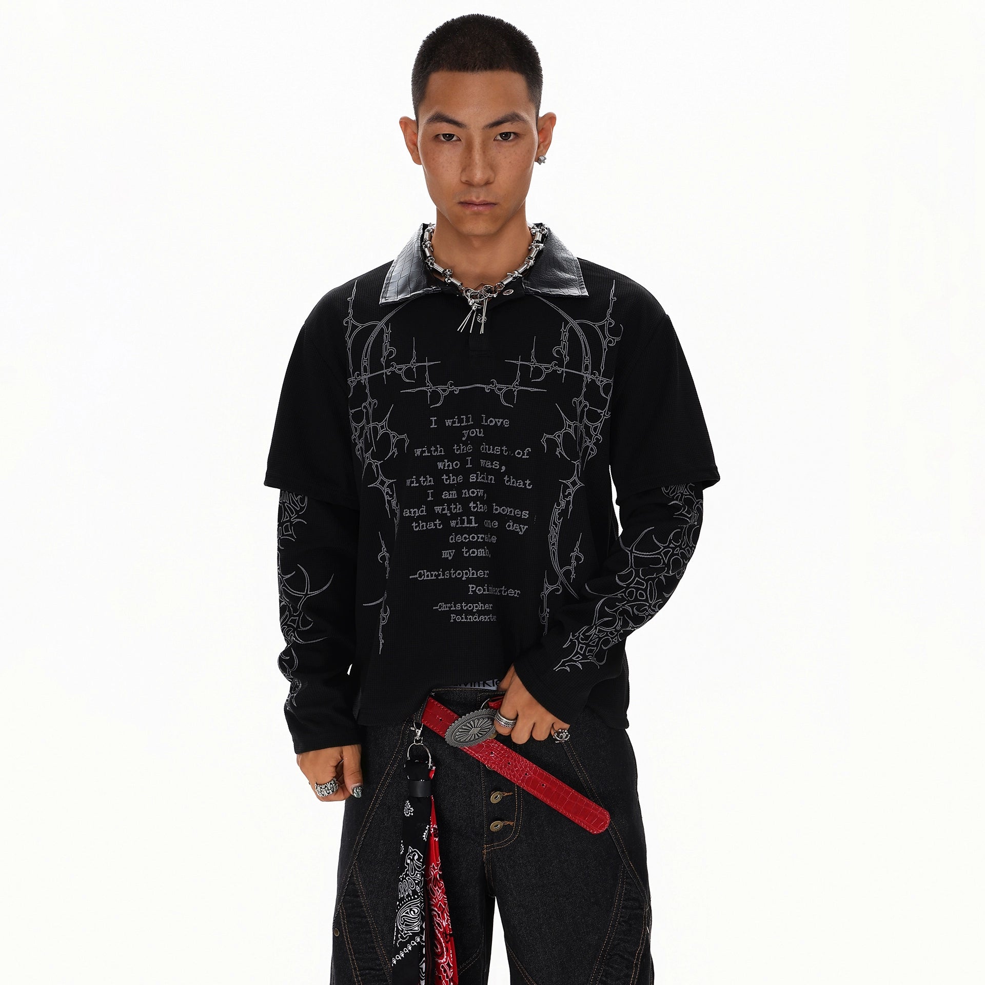 NIGHTCODE LAYERED LONGSLEEVE SHIRT
