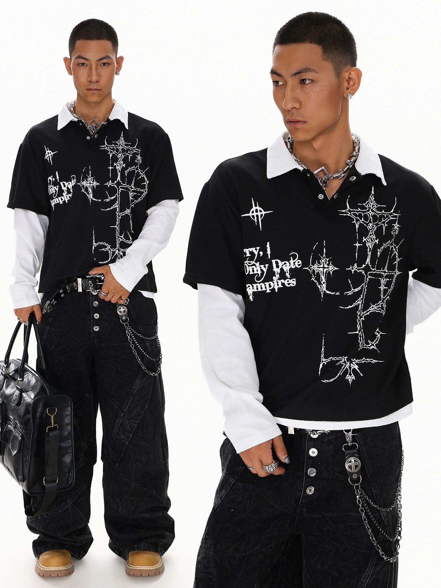 THORNCROSS LAYERED LONGSLEEVE SHIRT