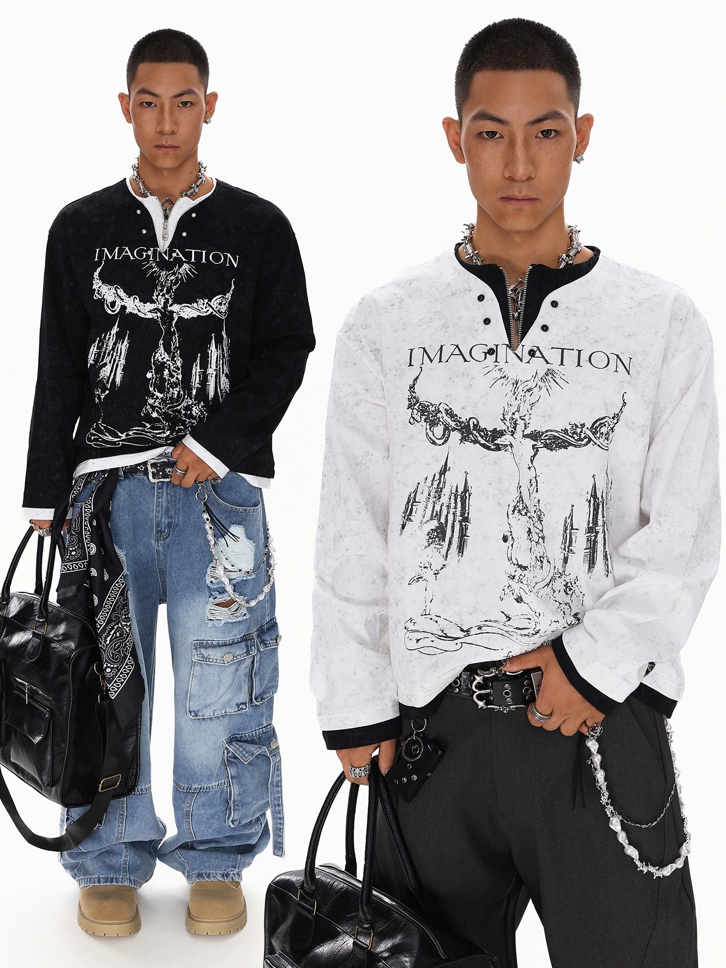 VOIDCHAIN LAYERED LONGSLEEVE SHIRT