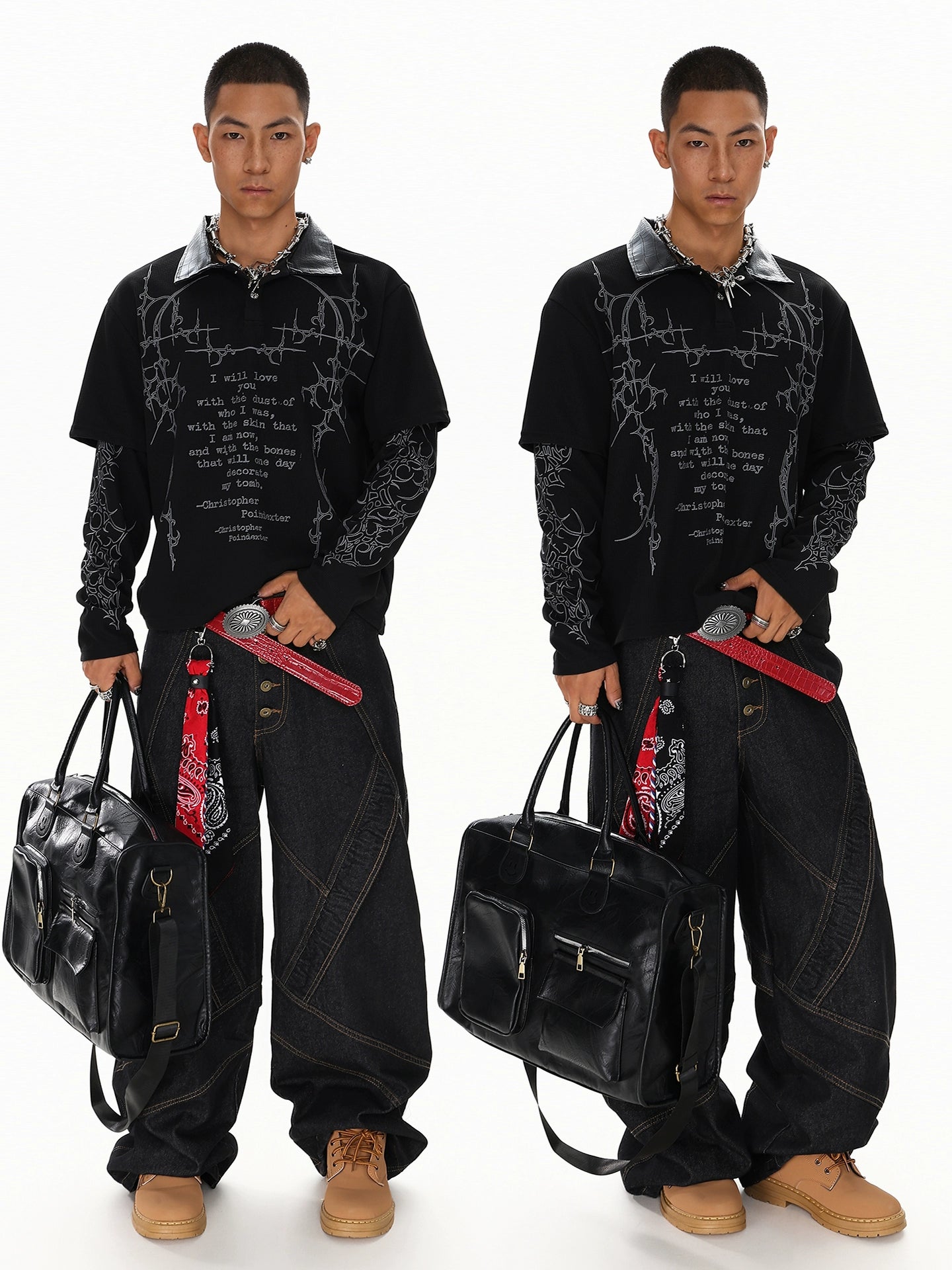 NIGHTCODE LAYERED LONGSLEEVE SHIRT
