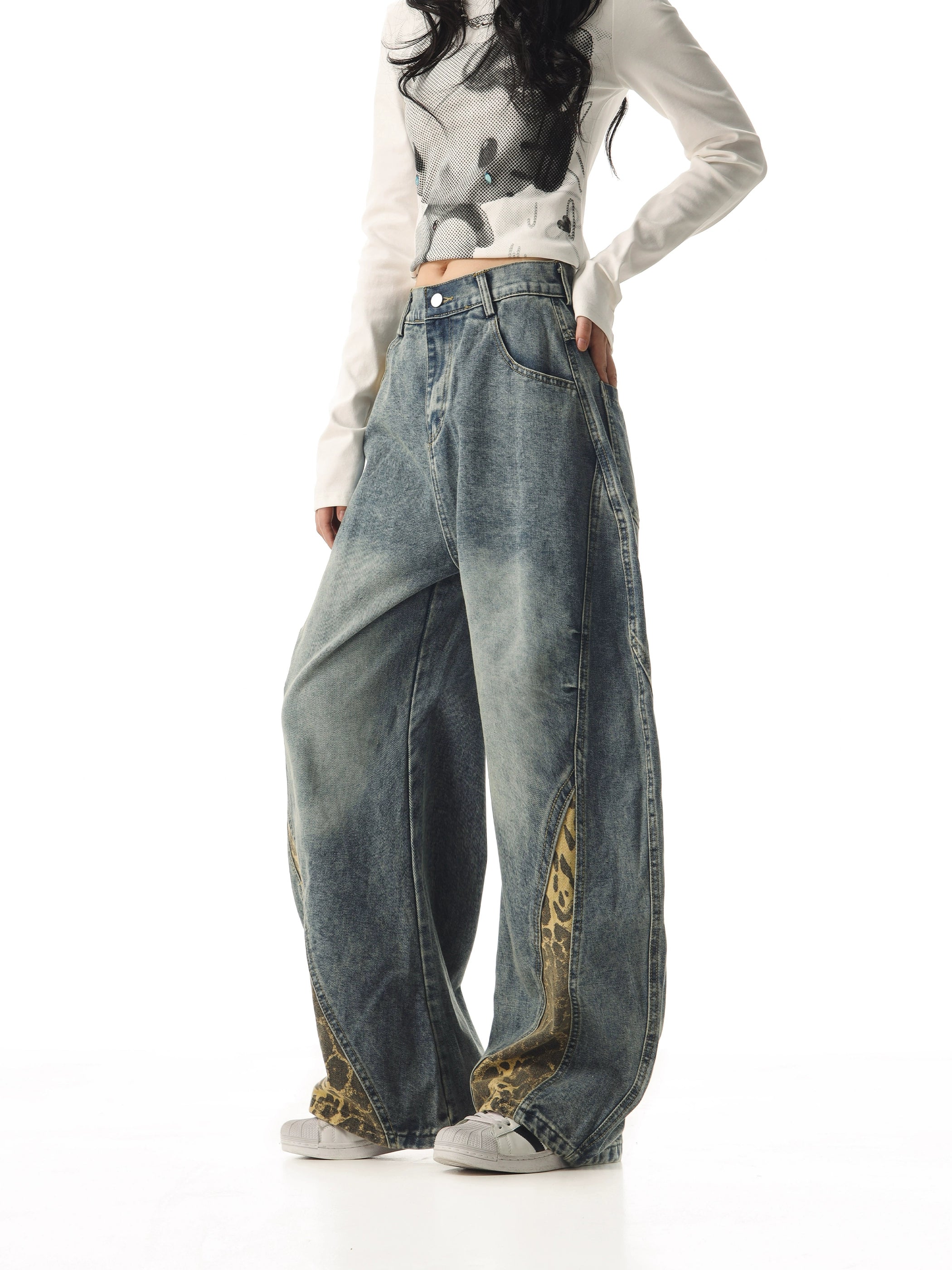 WILDFANG PATCH JEANS