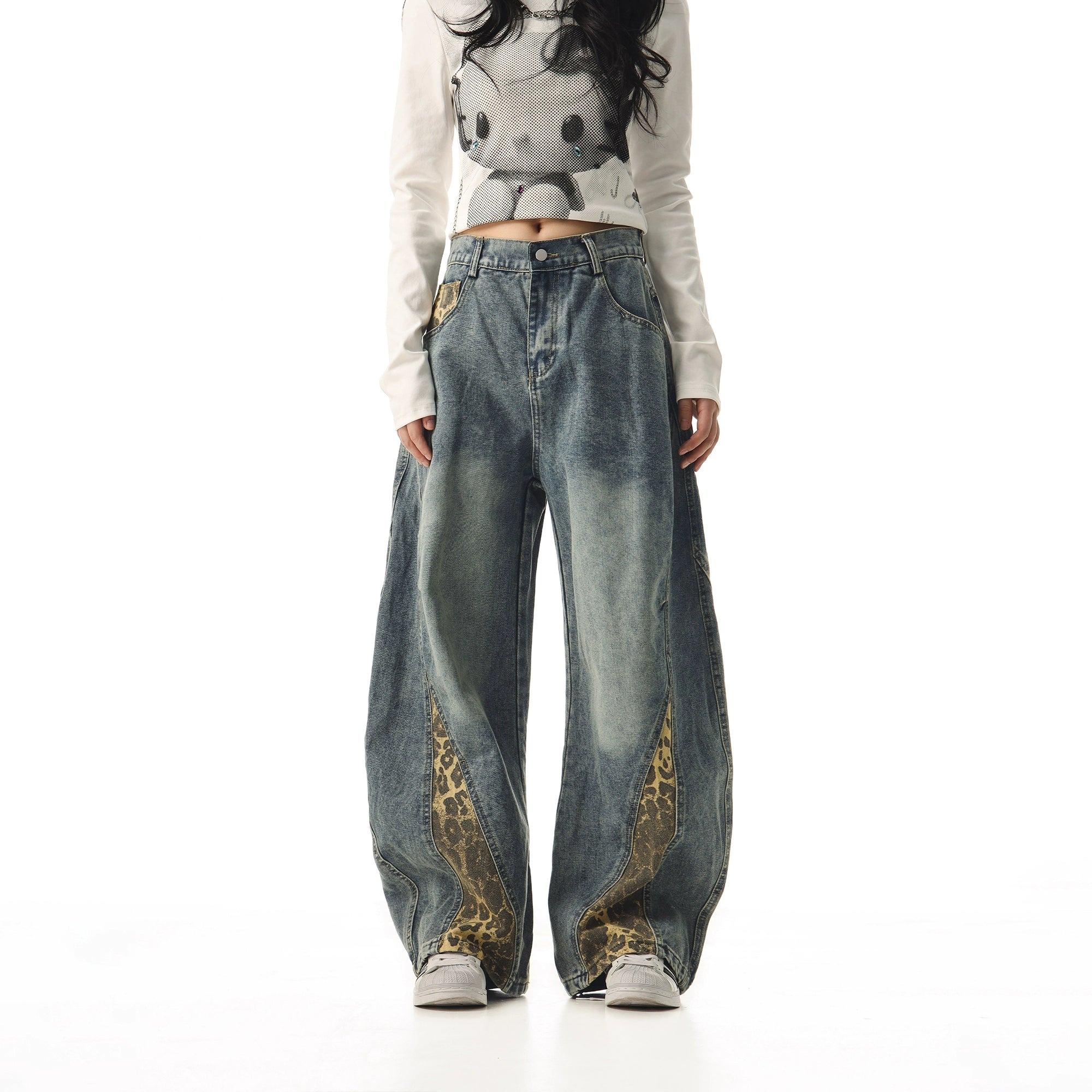 WILDFANG PATCH JEANS