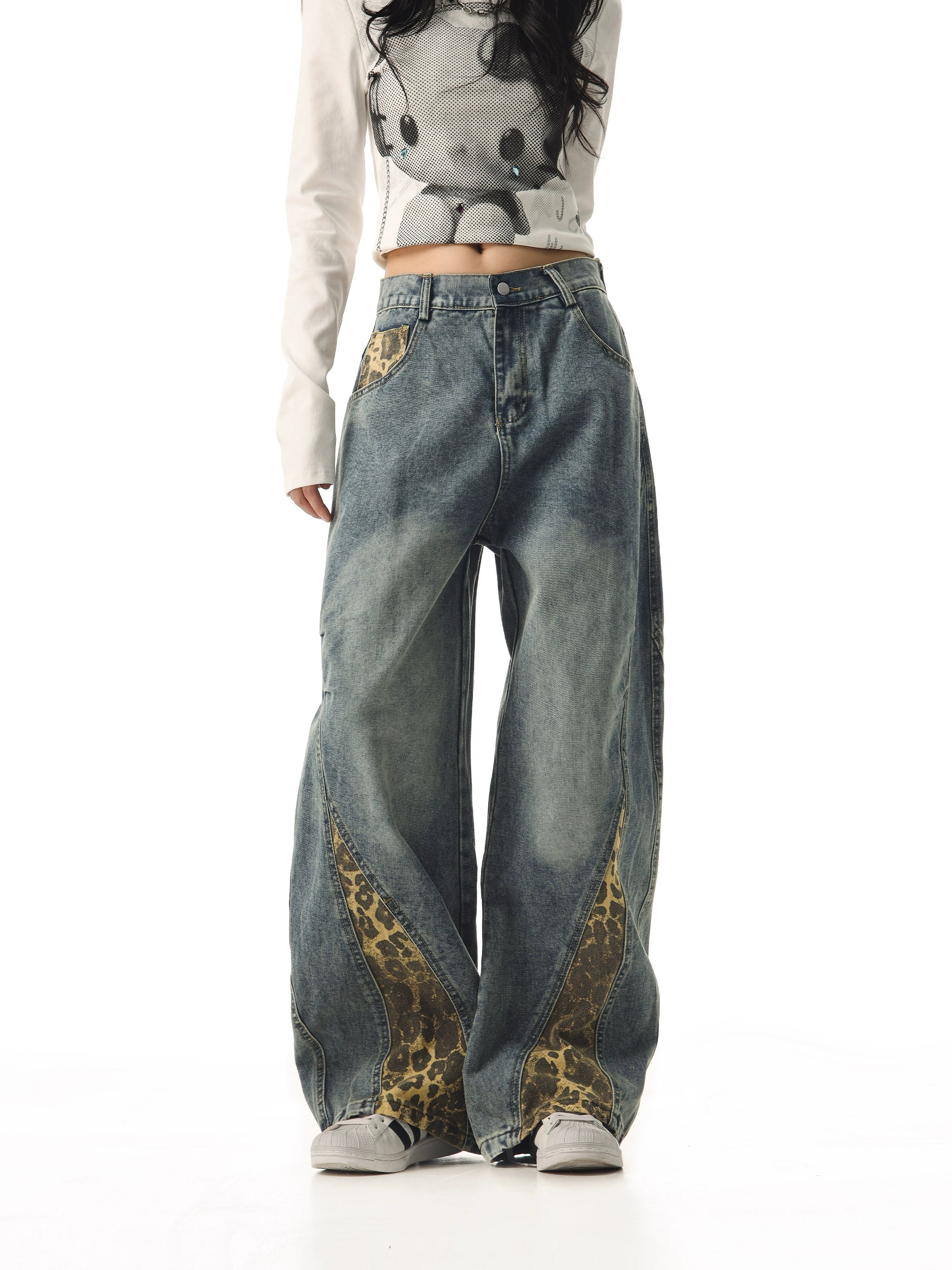 WILDFANG PATCH JEANS
