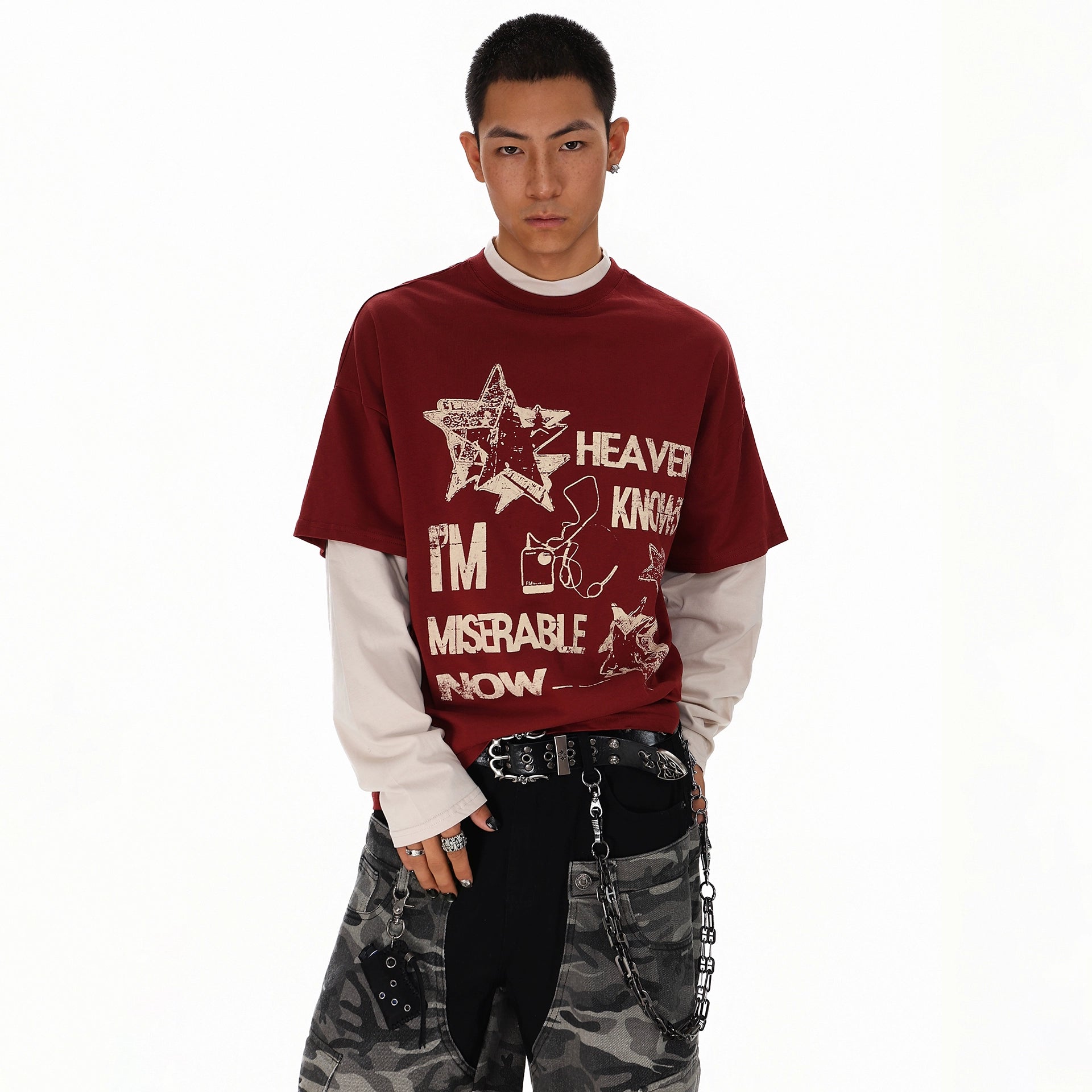 HAVOCPRINT LAYERED LONGSLEEVE SHIRT