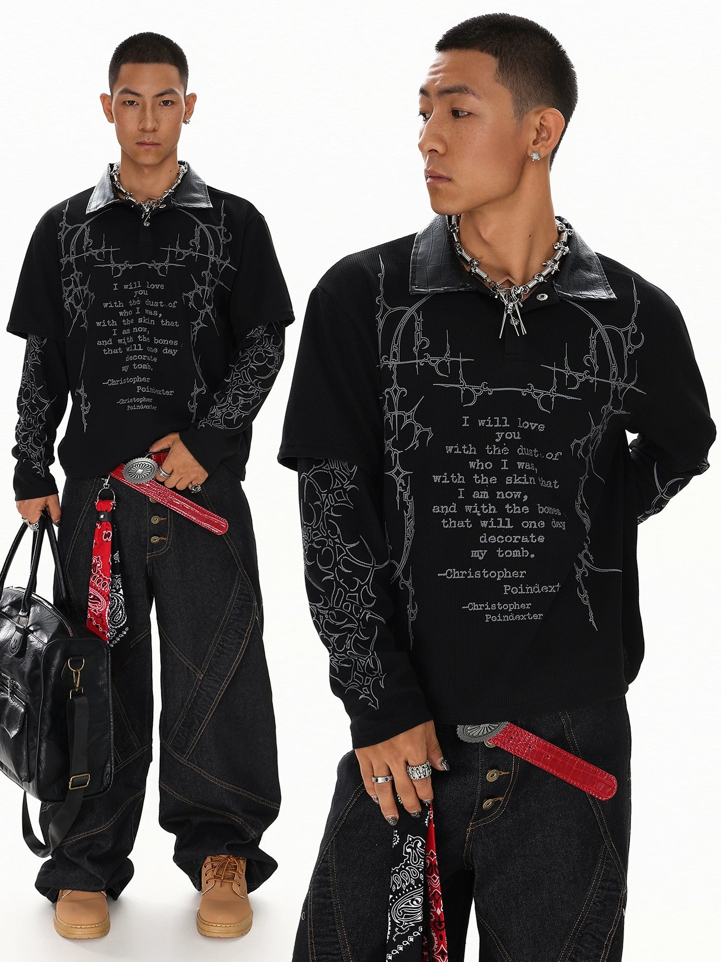 NIGHTCODE LAYERED LONGSLEEVE SHIRT