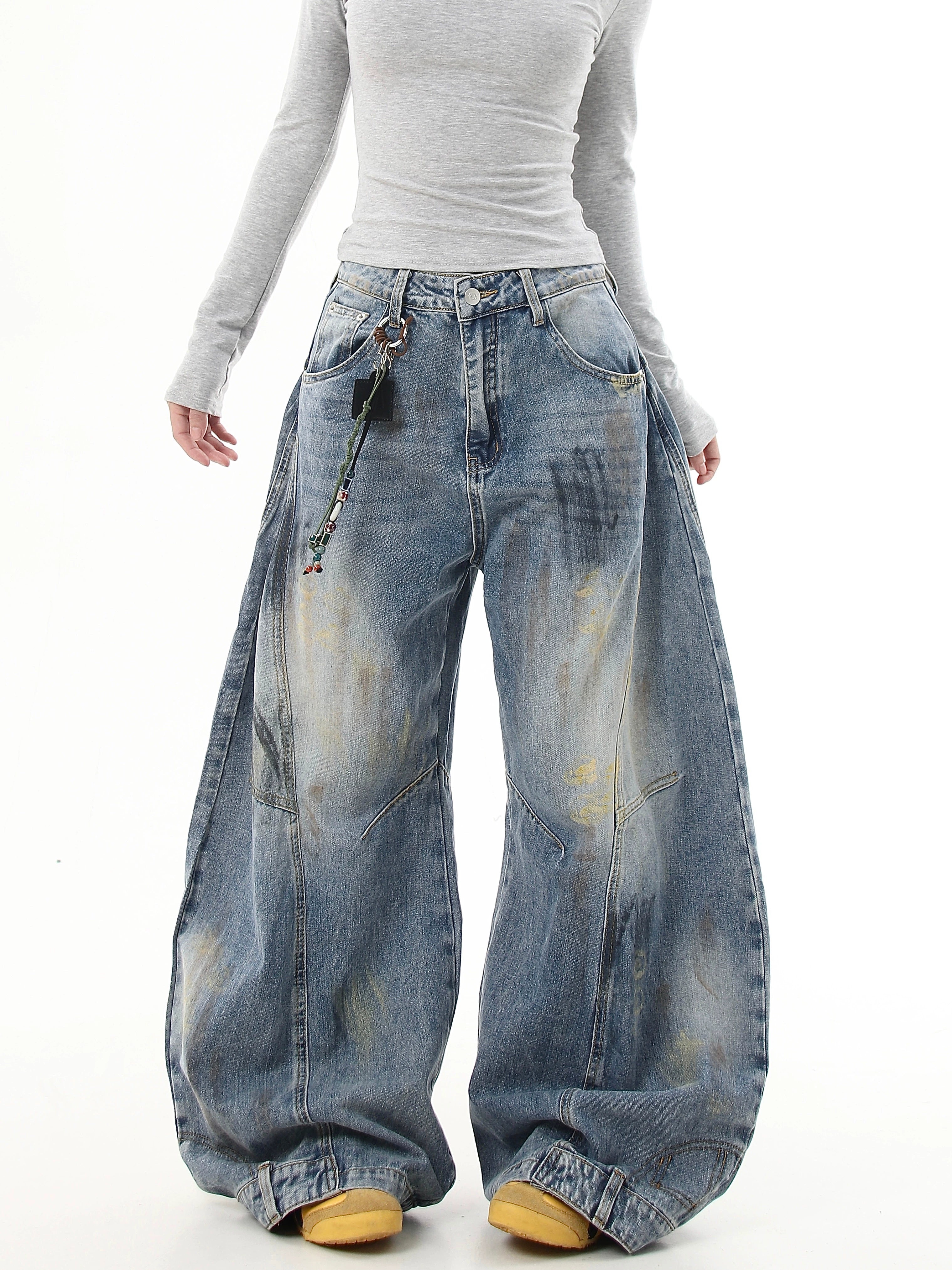 BLACKLISTS GRAFFITI BAGGY GHOST JEANS