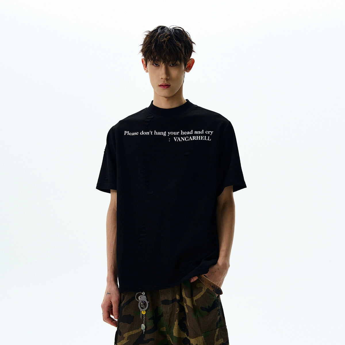 RUINED SCRIPT T-SHIRT