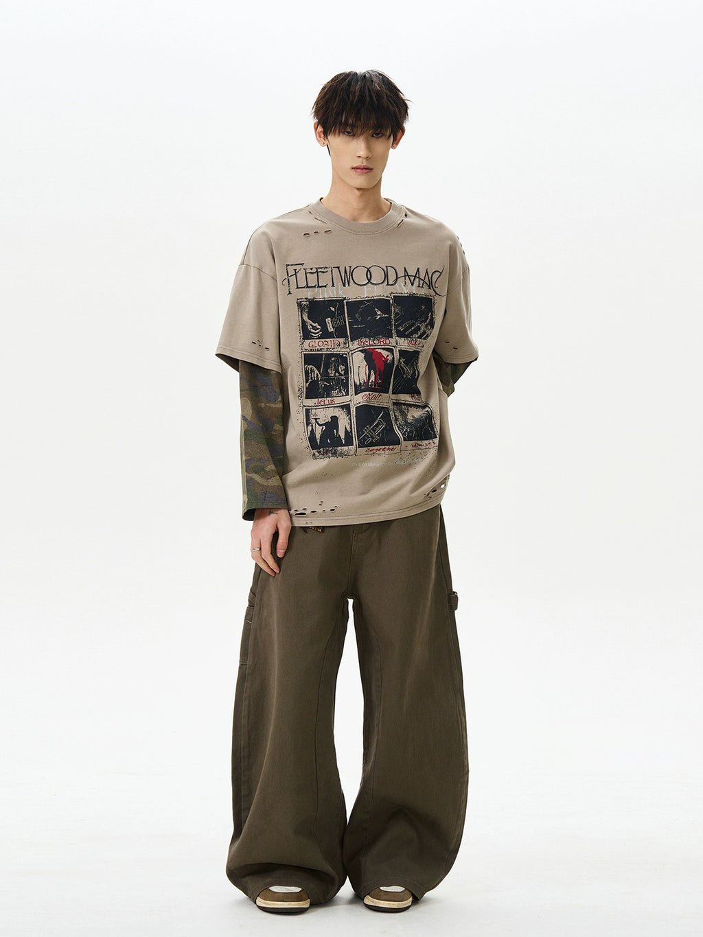 FADELINE LAYERED LONGSLEEVE SHIRT