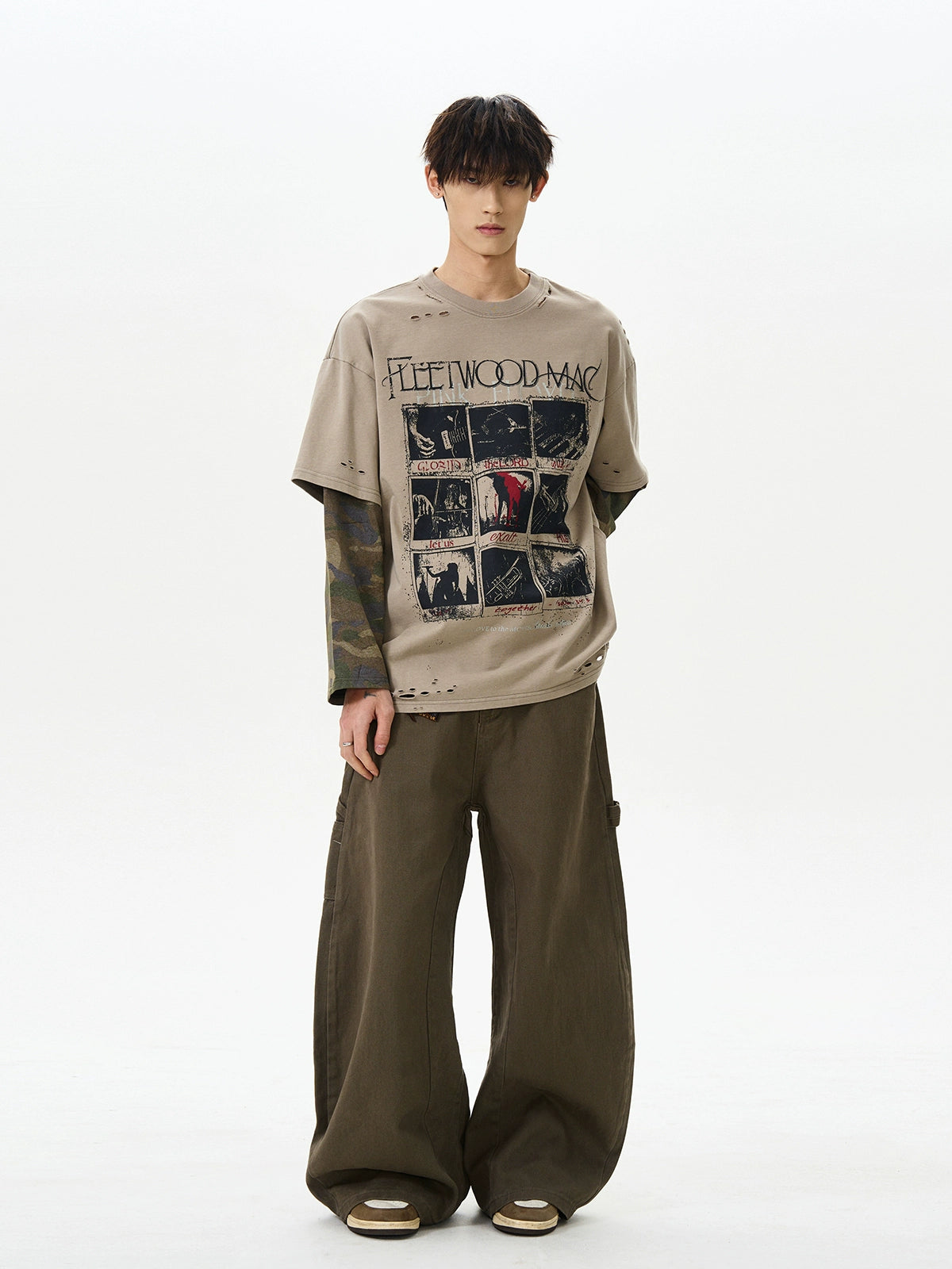 FADELINE LAYERED LONGSLEEVE SHIRT