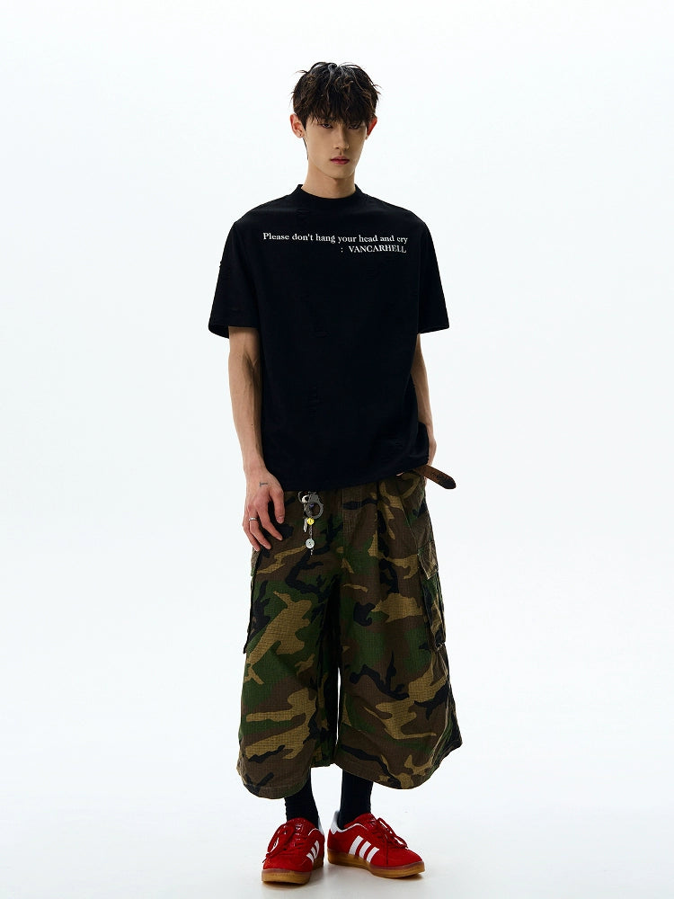 RUINED SCRIPT T-SHIRT
