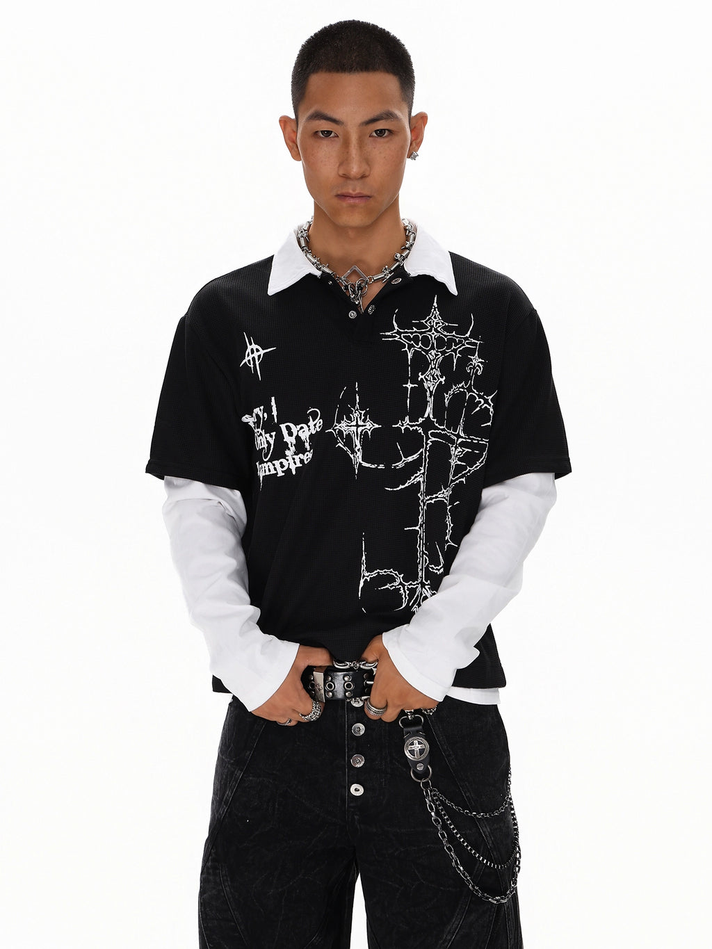 THORNCROSS LAYERED LONGSLEEVE SHIRT
