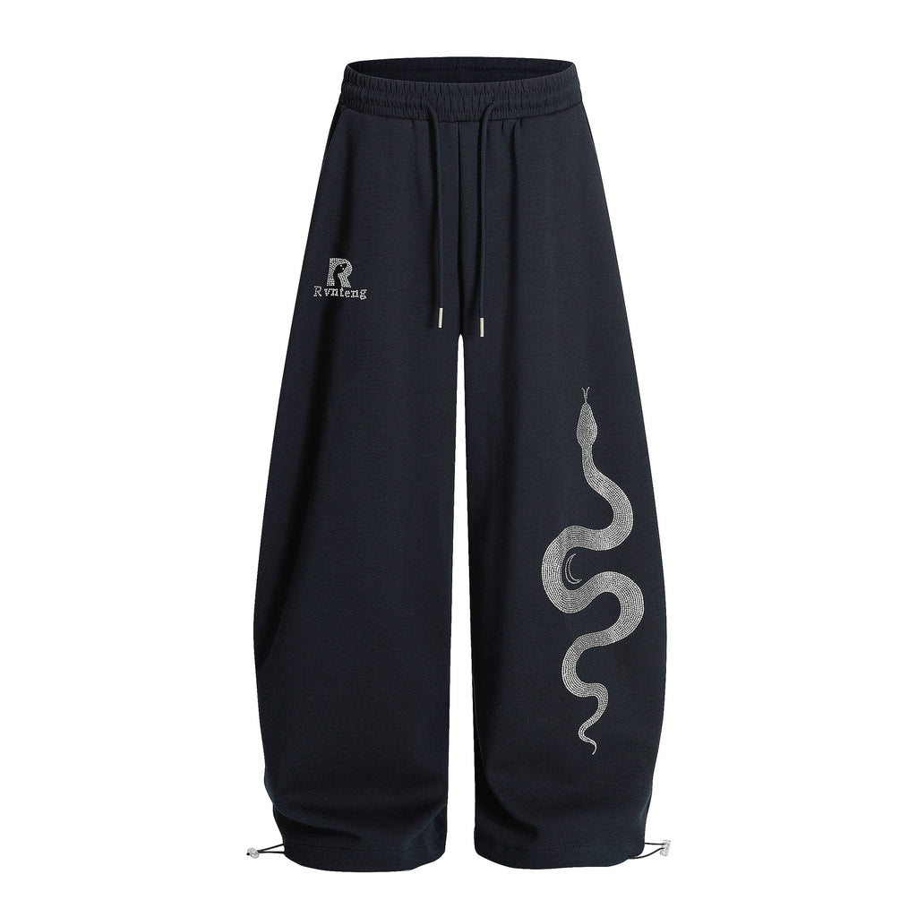 BLACKLISTS SERPENT BAGGY SWEATPANTS