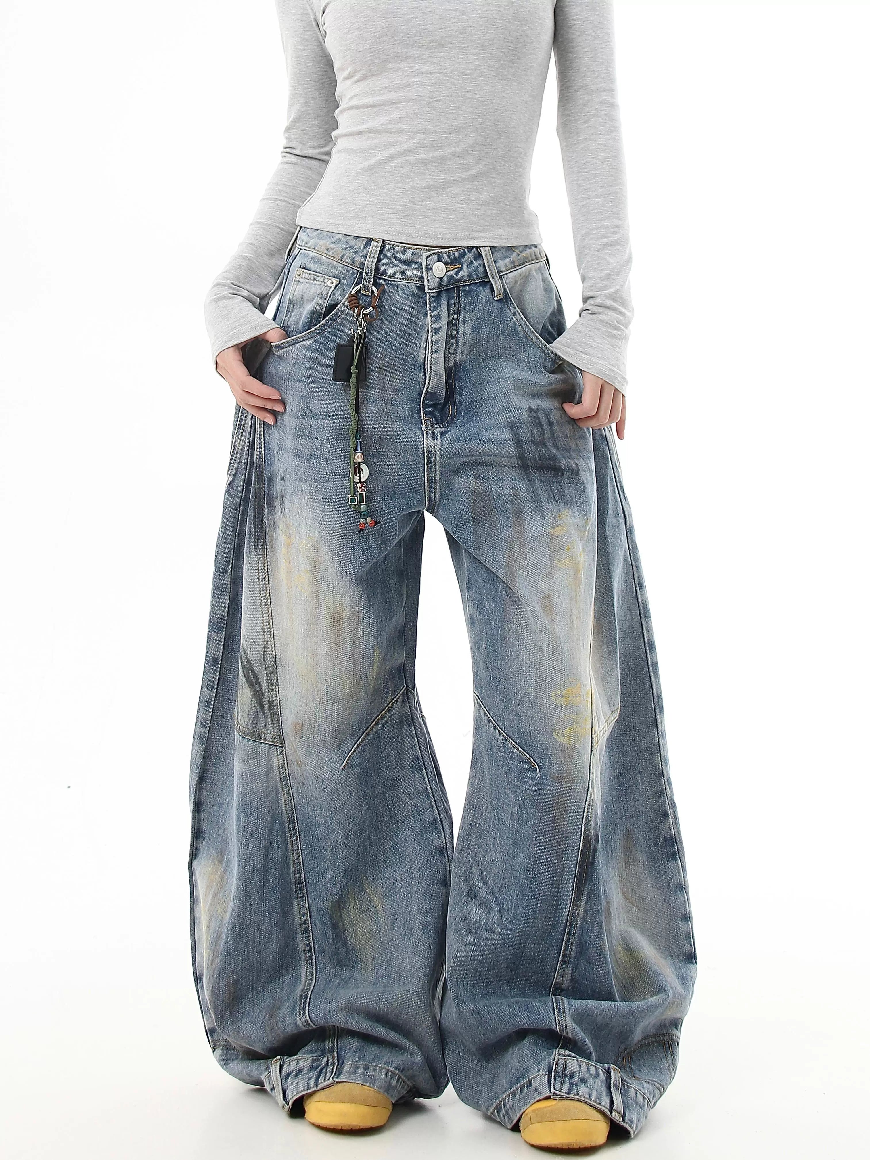 BLACKLISTS GRAFFITI BAGGY GHOST JEANS