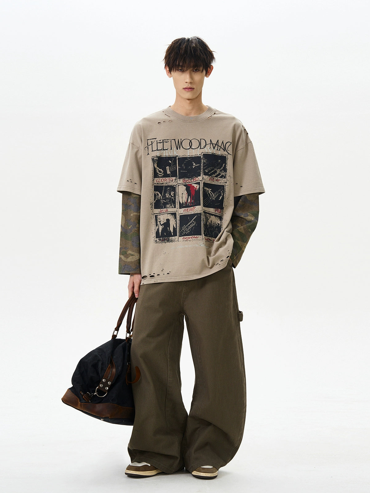 FADELINE LAYERED LONGSLEEVE SHIRT