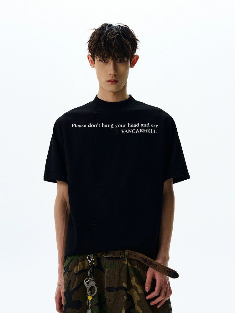 RUINED SCRIPT T-SHIRT