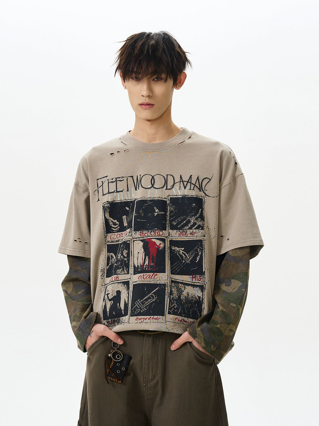 FADELINE LAYERED LONGSLEEVE SHIRT