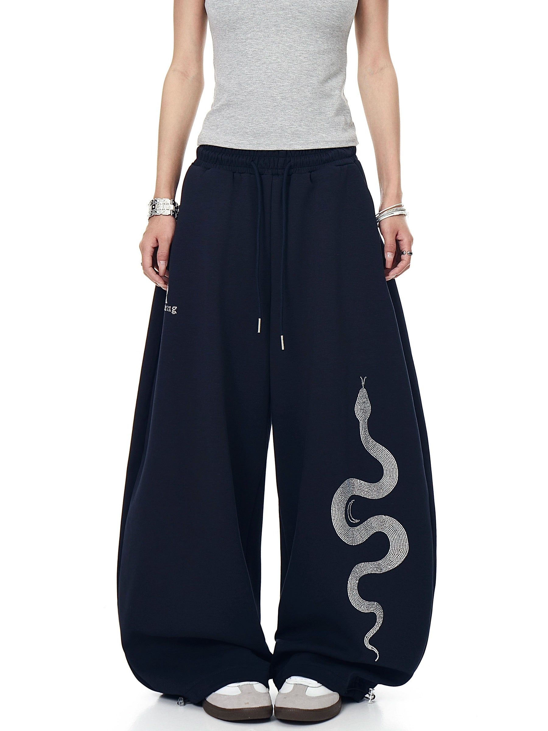 BLACKLISTS SERPENT BAGGY SWEATPANTS