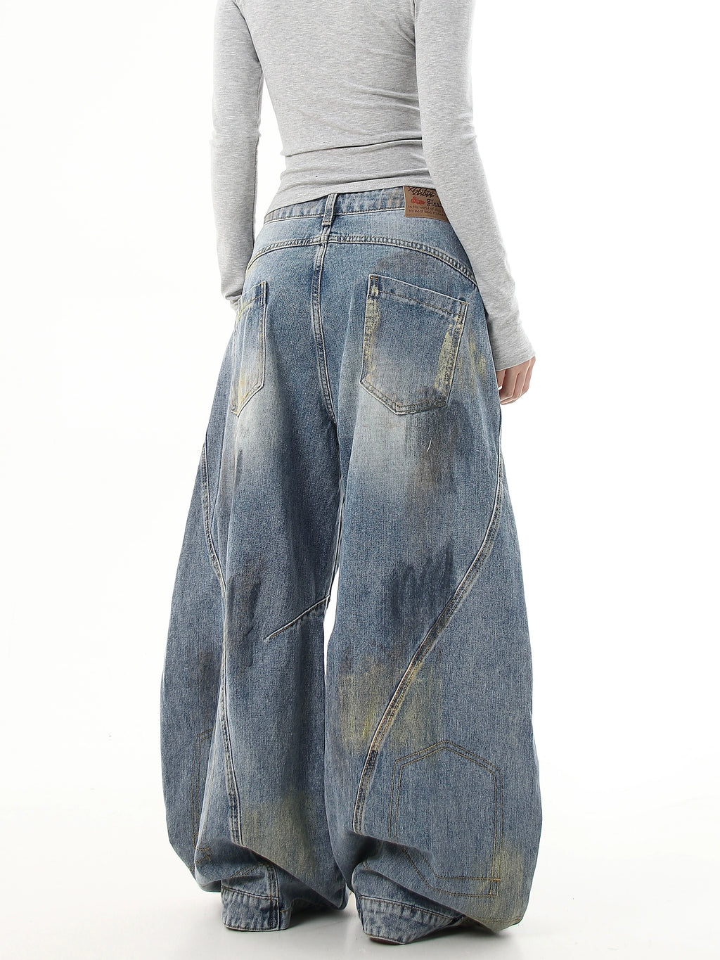 BLACKLISTS GRAFFITI BAGGY GHOST JEANS