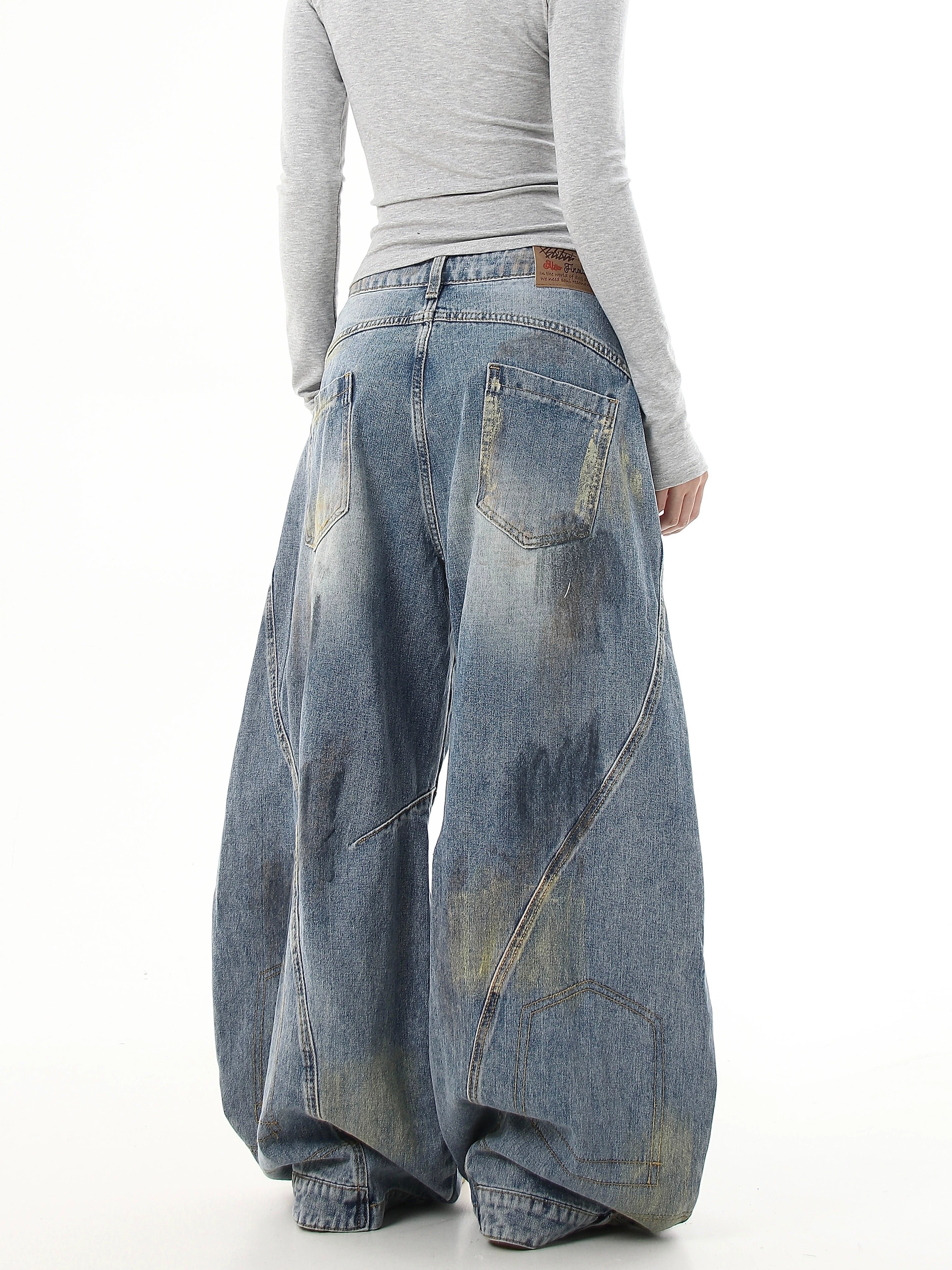 BLACKLISTS GRAFFITI BAGGY GHOST JEANS