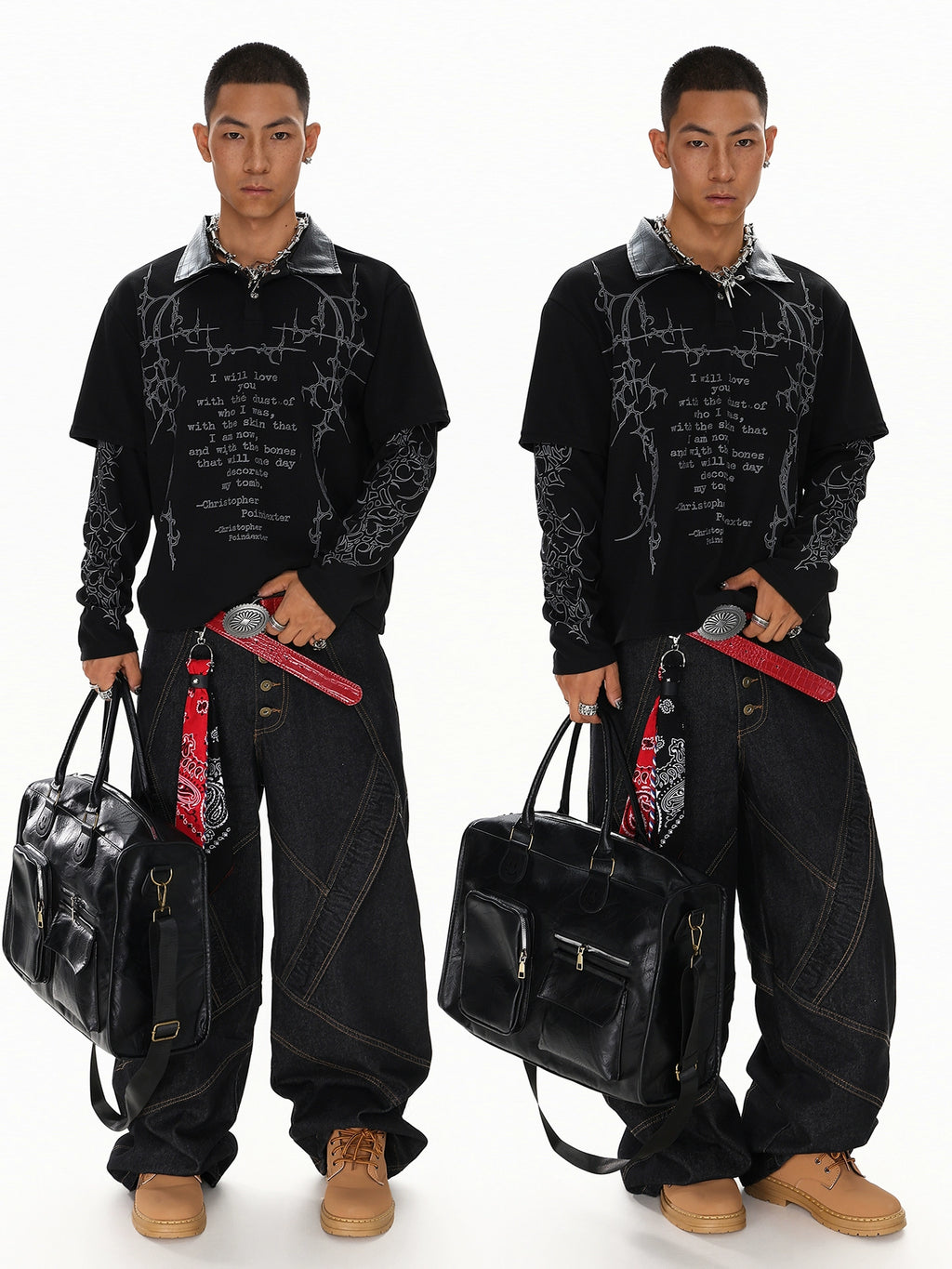 NIGHTCODE LAYERED LONGSLEEVE SHIRT