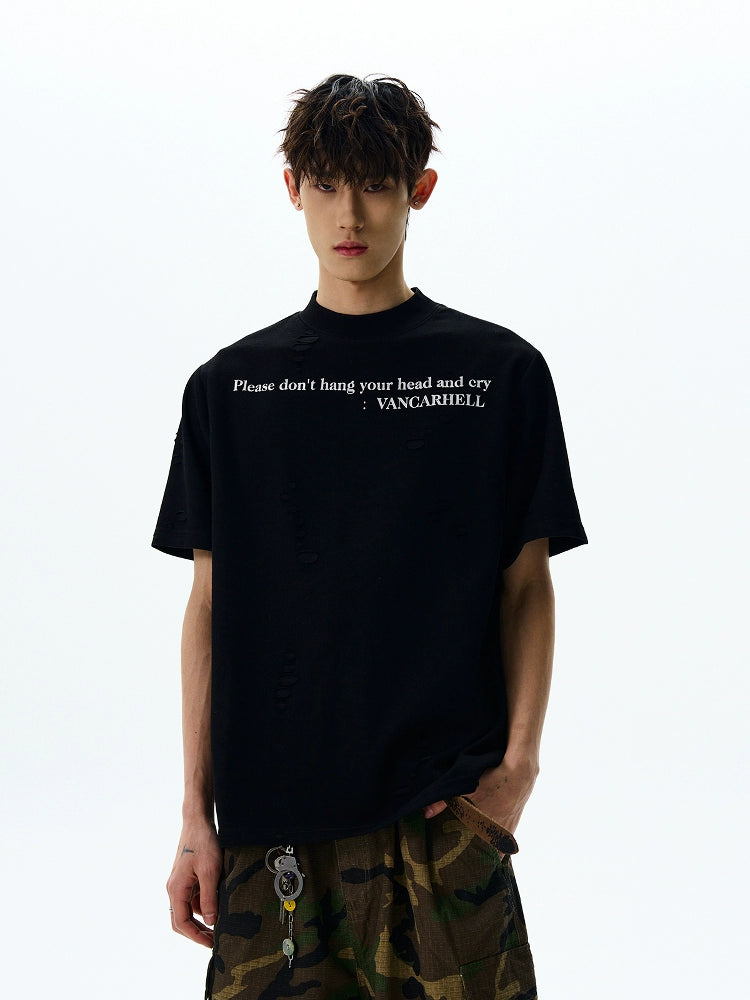 RUINED SCRIPT T-SHIRT