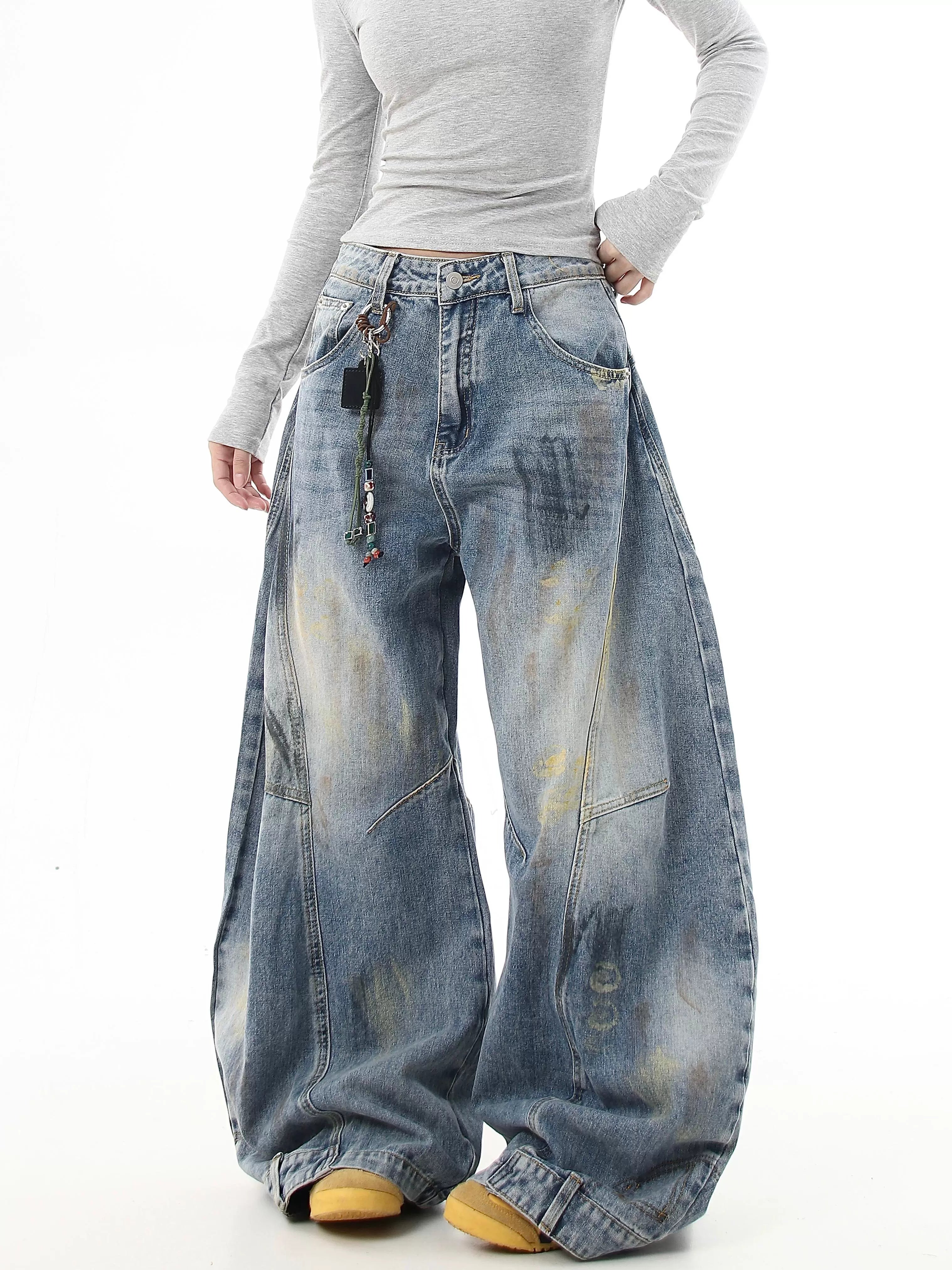 BLACKLISTS GRAFFITI BAGGY GHOST JEANS