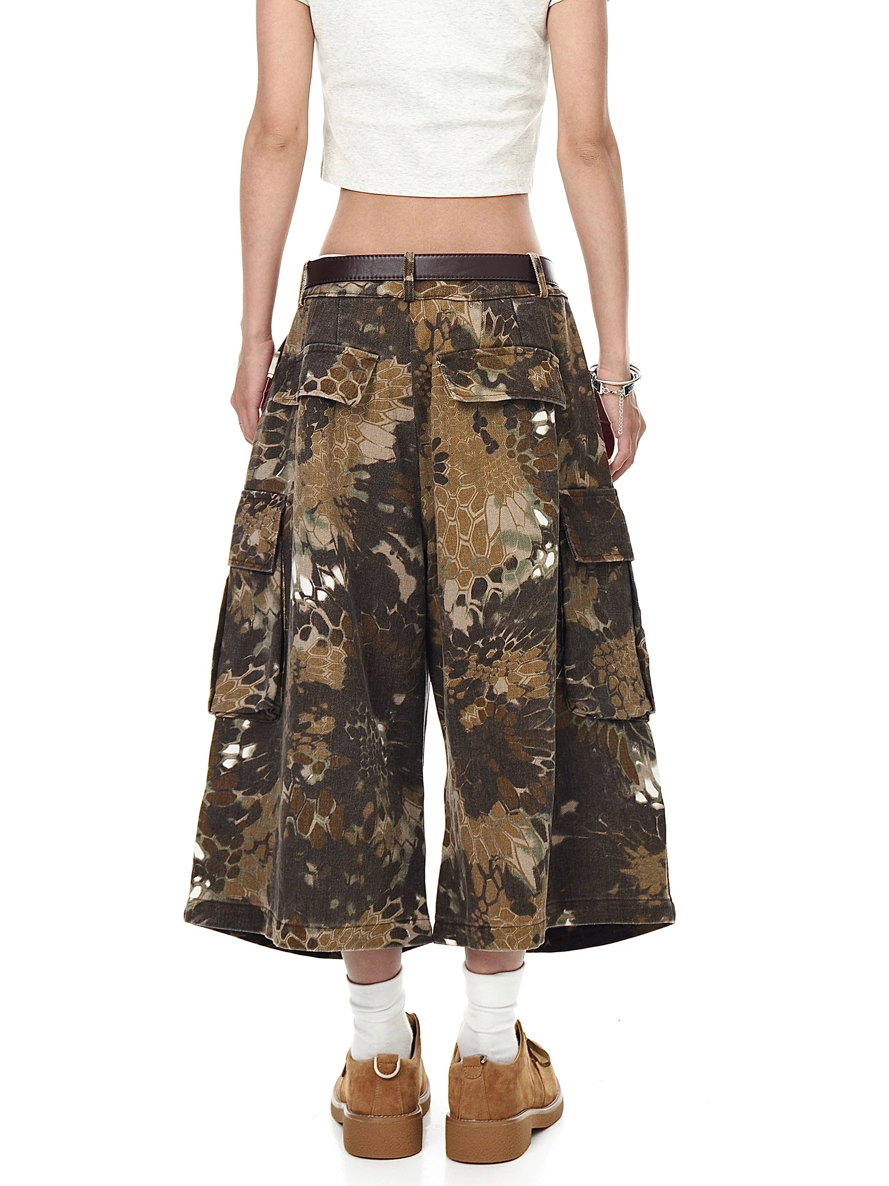 BLACKLISTS BAGGY FALL CARGO SHORTS