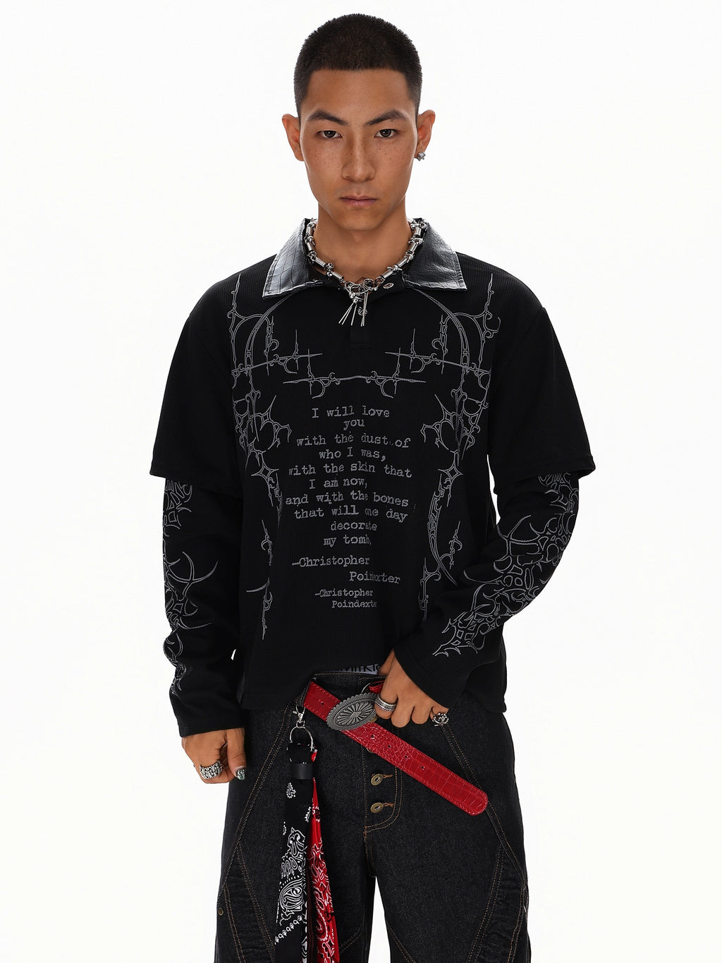 NIGHTCODE LAYERED LONGSLEEVE SHIRT